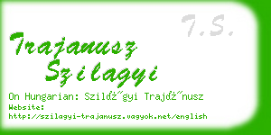trajanusz szilagyi business card